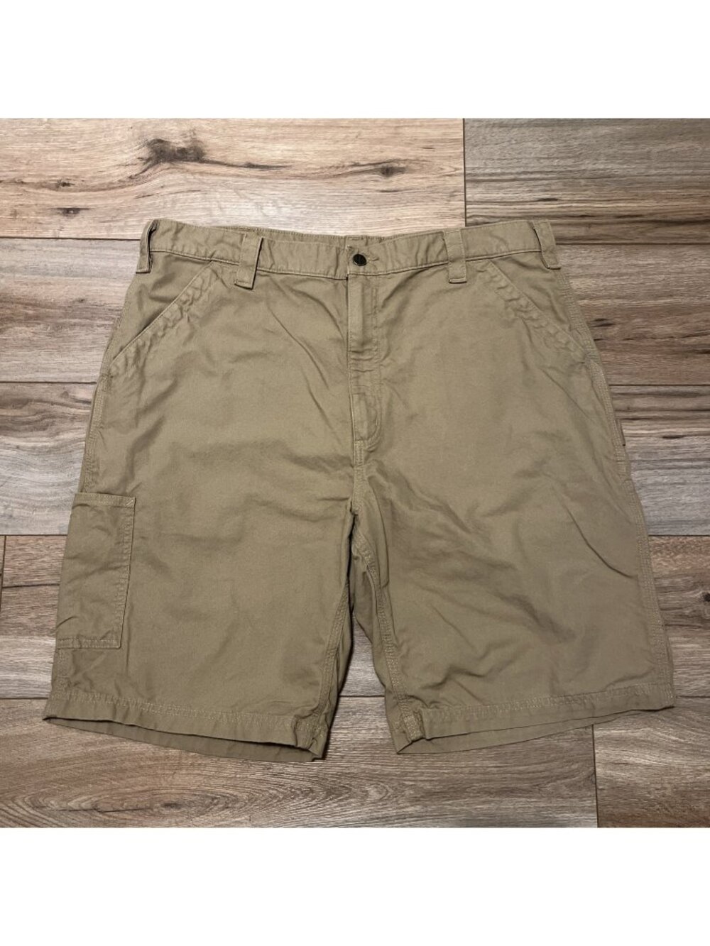 Men's Carhartt Carpenter Utility Shorts SZ 40x10 TAN B147 DKH Casual Work
